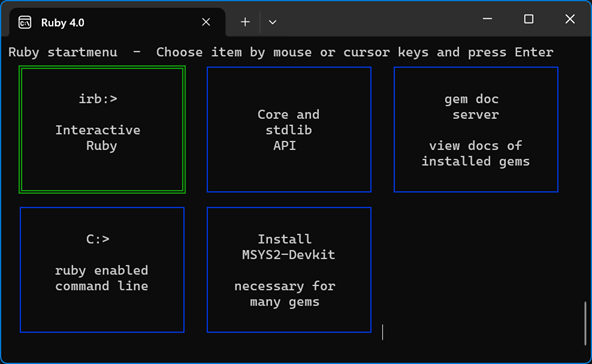 ruby-startmenu